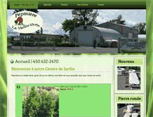 Tablet Screenshot of pepinierevalleeverte.com